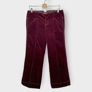 Free people Velvet Pants Wide Leg Y2K